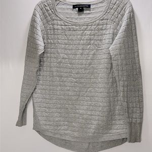 French Connection Woman Pull Over Grey Long Knitted Sweater Size XS